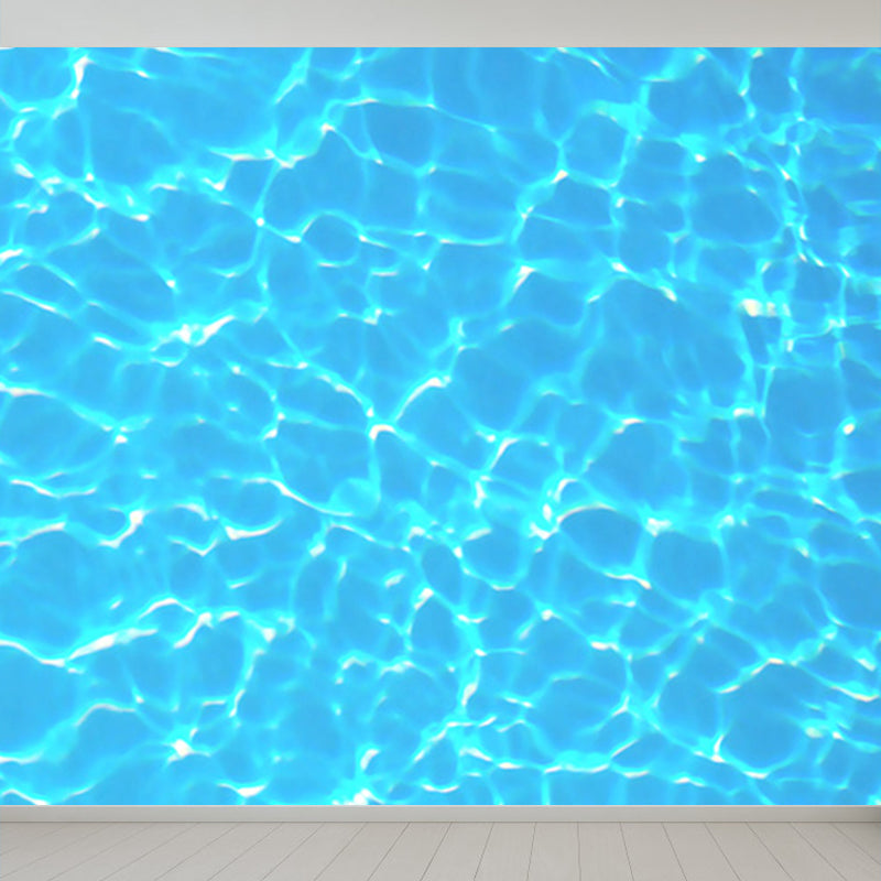 Kids Style Sparkling Brine Mural Blue Waterproofing Wall Decor for Children Bedroom Clearhalo 'Wall Decor' 'Wall Mural' 1698321