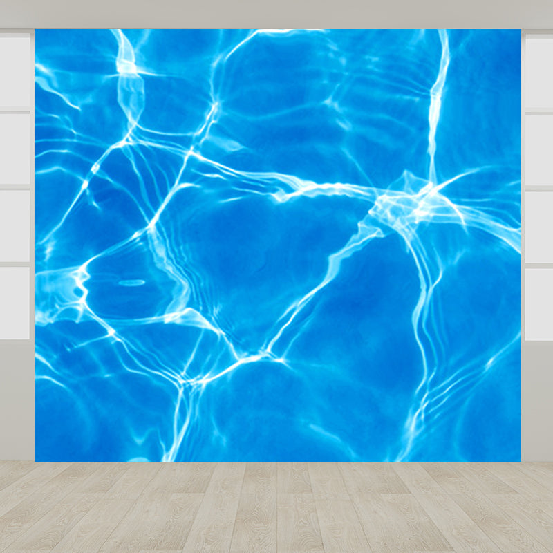 Kids Style Sparkling Brine Mural Blue Waterproofing Wall Decor for Children Bedroom Blue Design 4 Clearhalo 'Wall Decor' 'Wall Mural' 1698324