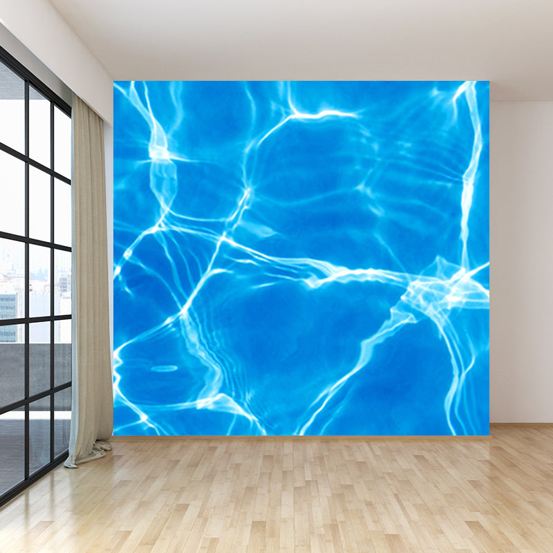 Kids Style Sparkling Brine Mural Blue Waterproofing Wall Decor for Children Bedroom Clearhalo 'Wall Decor' 'Wall Mural' 1698326