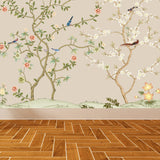 Large Flower Tree Mural Wallpaper Modern Luxuriant Botanical Wall Decor in Green Clearhalo 'Wall Decor' 'Wall Mural' 1698390