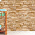 Illusional 3D Bricks Wallpaper Roll Brown PVC Wall Decor, Peel and Paste, 29.1-sq ft Brown Clearhalo 'Industrial wall decor' 'Industrial' 'Wallpaper' Wall Decor' 1698469