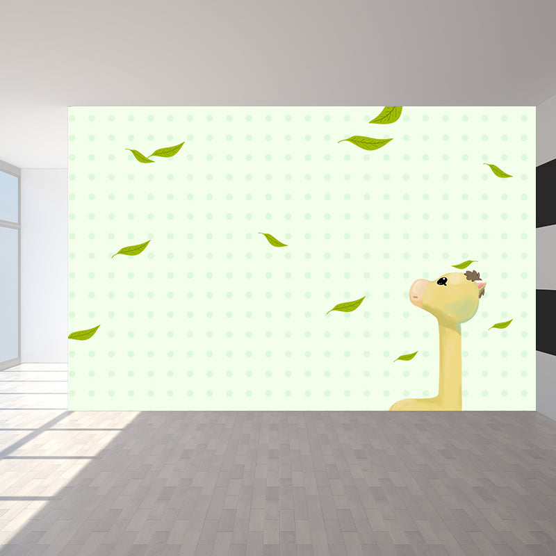 Kids Style Animal Wallpaper Mural for Baby Room Personalized Wall Decor in Light Color Clearhalo 'Wall Decor' 'Wall Mural' 1698535
