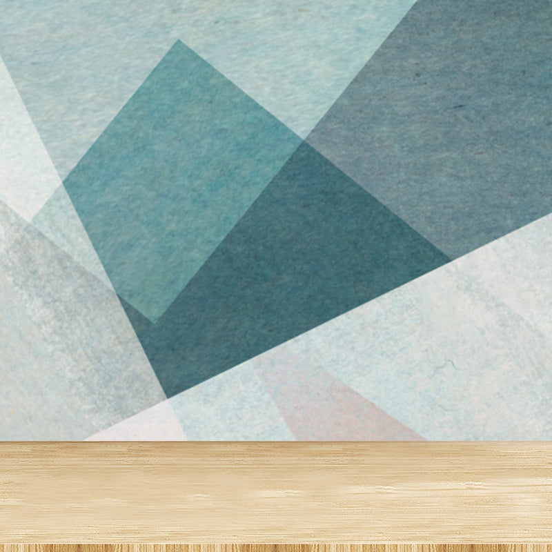 Pastel Color Diamond Mural Wallpaper Geometric Modern Stain Resistant Wall Decor Clearhalo 'Wall Decor' 'Wall Mural' 1698868