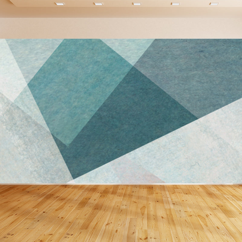 Pastel Color Diamond Mural Wallpaper Geometric Modern Stain Resistant Wall Decor Clearhalo 'Wall Decor' 'Wall Mural' 1698869