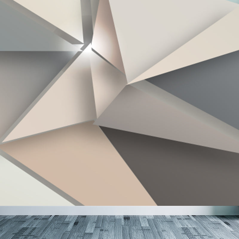 Waterproofing Graphic Wall Mural Modern Non-Woven Wall Art, Custom Size Available Beige Clearhalo 'Wall Decor' 'Wall Mural' 1698882