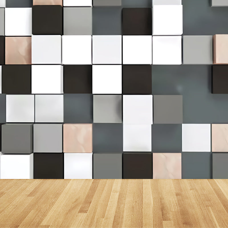 Waterproofing Graphic Wall Mural Modern Non-Woven Wall Art, Custom Size Available Black Clearhalo 'Wall Decor' 'Wall Mural' 1698887