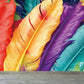 Extra Large Feather Mural Light Color Non-Woven Wall Art for Home Decor, Personalized Clearhalo 'Wall Decor' 'Wall Mural' 1698943