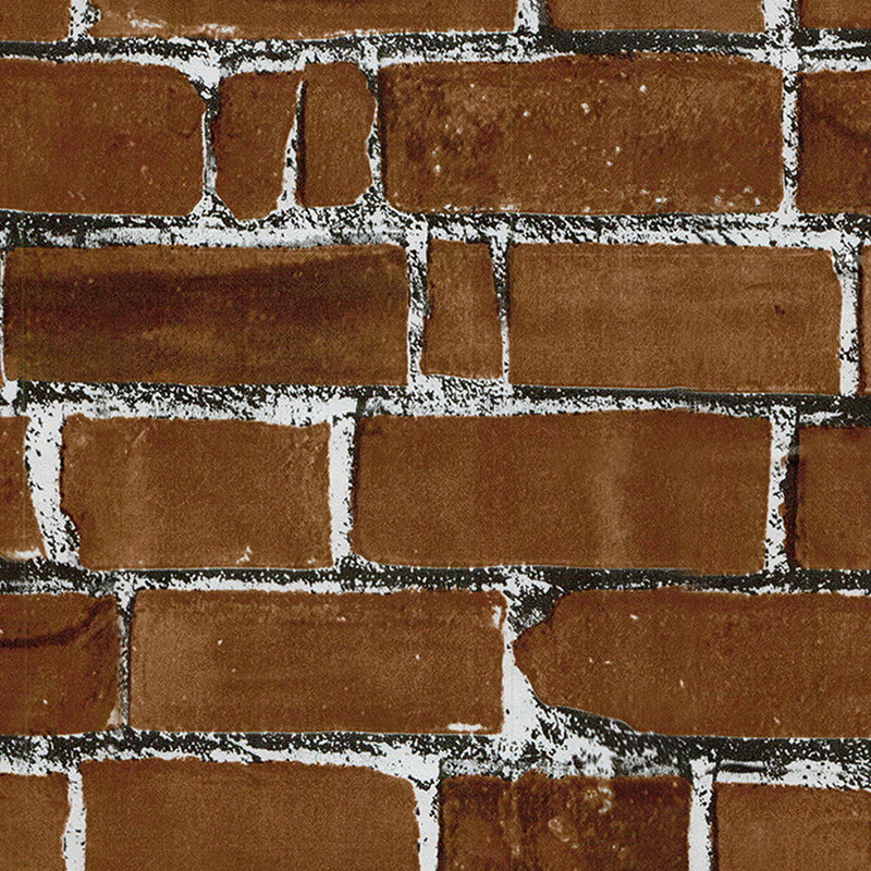 Removable Faux Rock Brick Wallpaper Industrial PVC Wall Covering, 19.5' L x 17.5" W Clearhalo 'Industrial wall decor' 'Industrial' 'Wallpaper' Wall Decor' 1698995