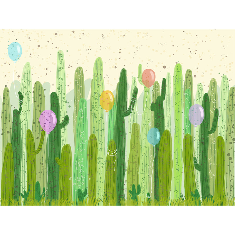 Cartoon Scenery Drawing Mural Decal Soft Color Childrens Art Wall Covering for Nursery Clearhalo 'Wall Decor' 'Wall Mural' 1699042