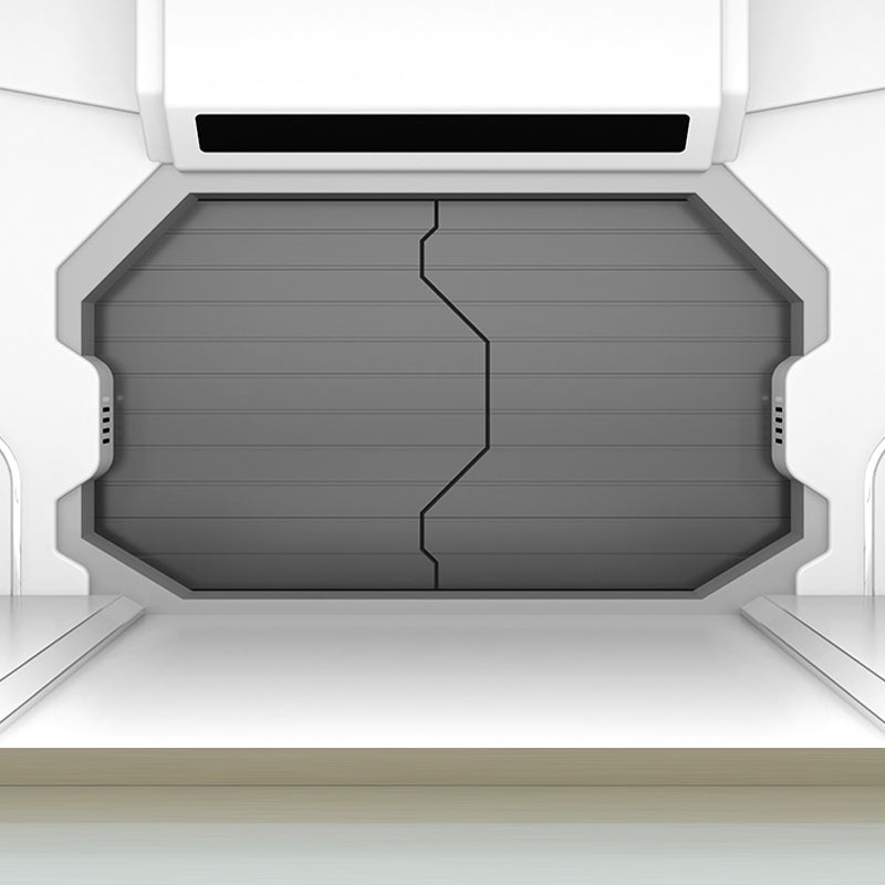 Door of Spaceship Mural Decal Science Fiction Stain Resistant Bedroom Wall Covering, Customized Clearhalo 'Wall Decor' 'Wall Mural' 1699151