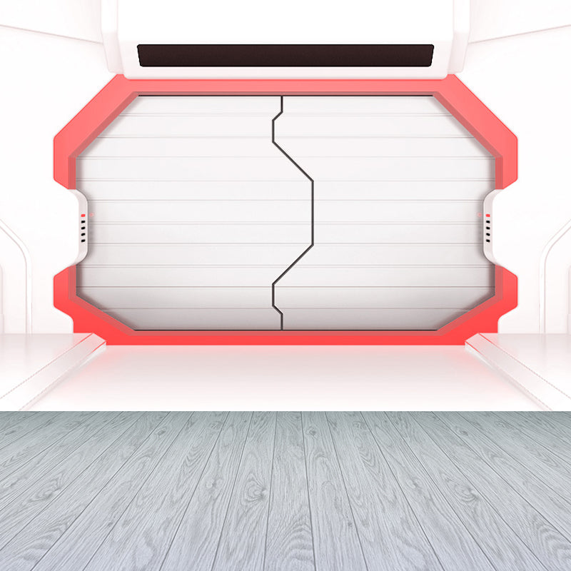 Door of Spaceship Mural Decal Science Fiction Stain Resistant Bedroom Wall Covering, Customized Clearhalo 'Wall Decor' 'Wall Mural' 1699155