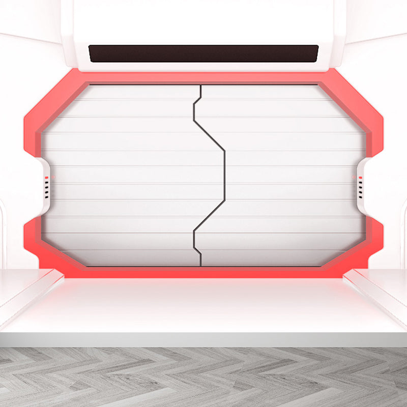 Door of Spaceship Mural Decal Science Fiction Stain Resistant Bedroom Wall Covering, Customized Clearhalo 'Wall Decor' 'Wall Mural' 1699156