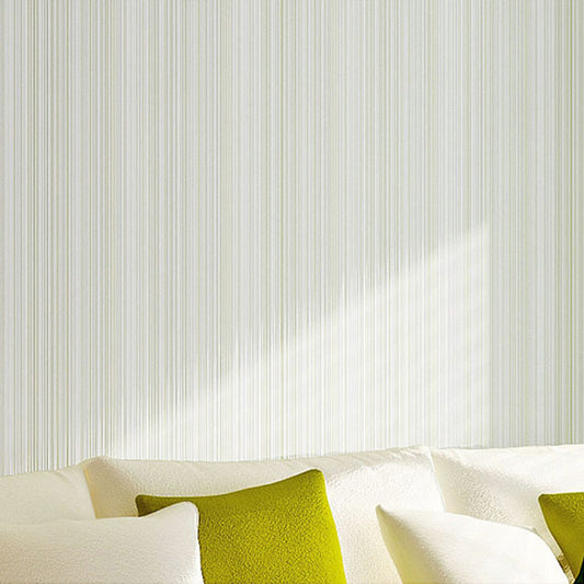 Soft Color Plain Wallpaper Ticking Stripes Modern Waterproofing Wall Decor for Room Green 1 Set Clearhalo 'Modern wall decor' 'Modern' 'Wallpaper' Wall Decor' 1699224