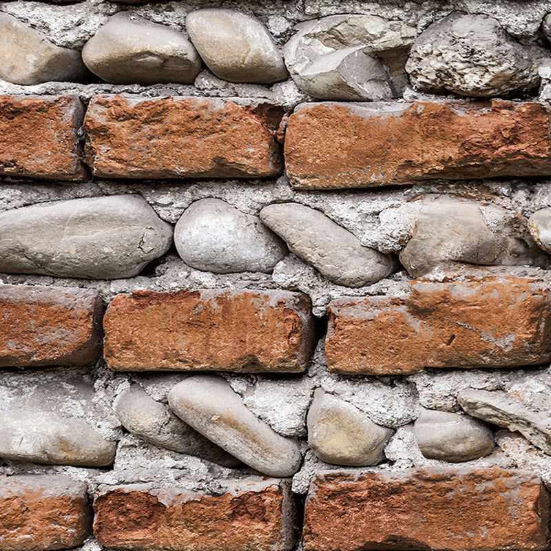 Brick and Mortar Wallpaper Roll Industrial Stain-Resistant Wall Art in Dark Color Clearhalo 'Industrial wall decor' 'Industrial' 'Wallpaper' Wall Decor' 1699322