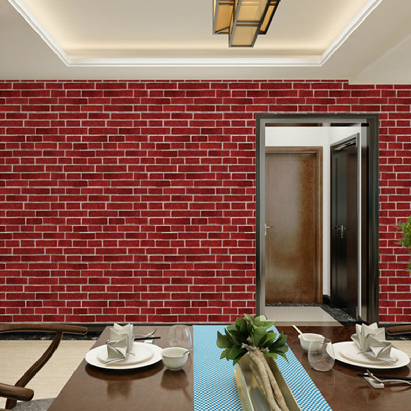 Bright Brickwork Wallpaper for Living Room Architecture Wall Covering, 57-1-sq ft Clearhalo 'Industrial wall decor' 'Industrial' 'Wallpaper' Wall Decor' 1699331