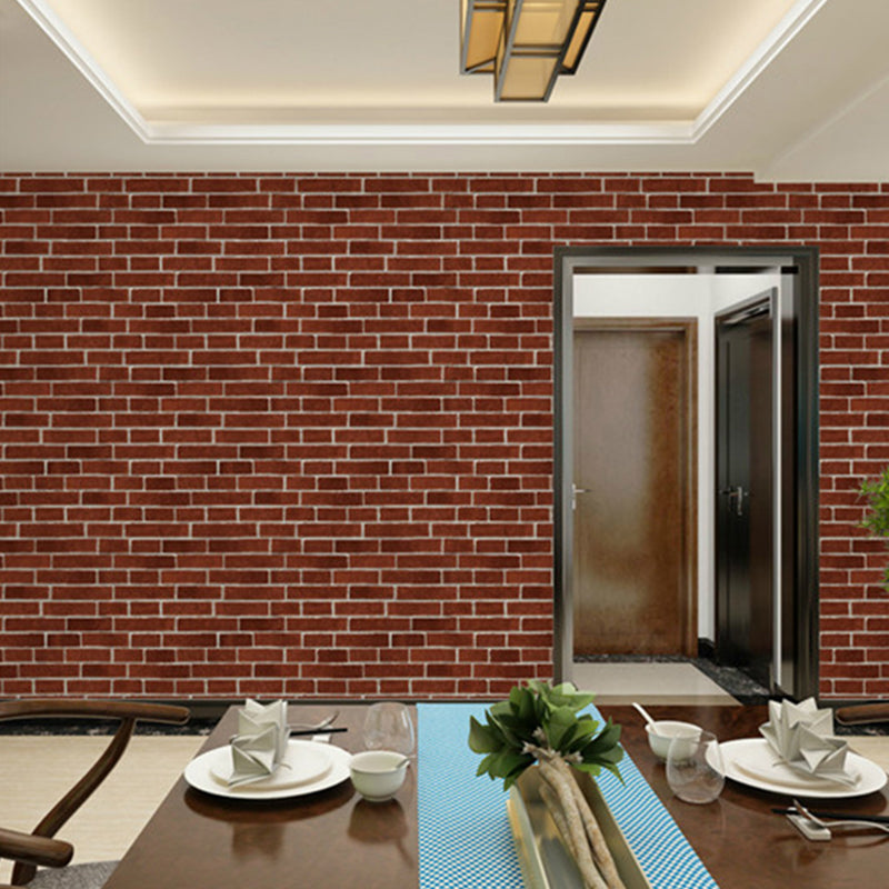 Bright Brickwork Wallpaper for Living Room Architecture Wall Covering, 57-1-sq ft Clearhalo 'Industrial wall decor' 'Industrial' 'Wallpaper' Wall Decor' 1699336
