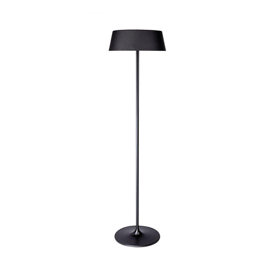 Black/White Smooth Drum Floor Lamp Minimalism Style 3 Lights Metal Floor Lighting for Living Room Clearhalo 'Floor Lamps' 'Lamps' Lighting' 169933