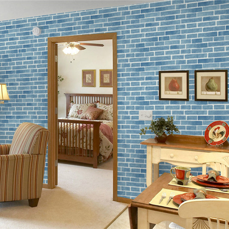 Bright Brickwork Wallpaper for Living Room Architecture Wall Covering, 57-1-sq ft Clearhalo 'Industrial wall decor' 'Industrial' 'Wallpaper' Wall Decor' 1699340