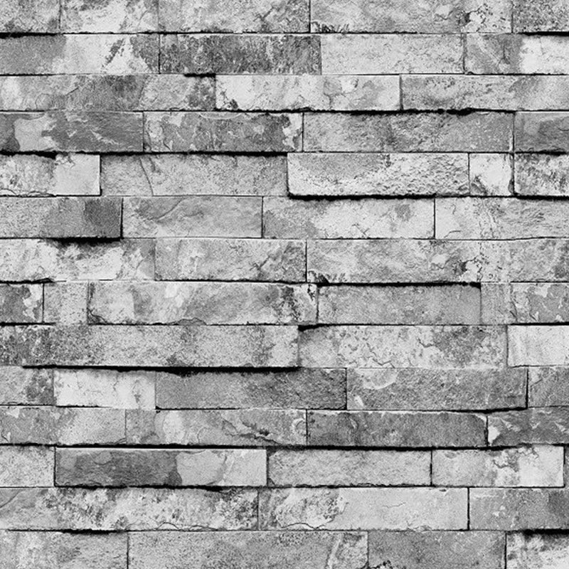 Steampunk Distressed Brick Wallpaper Multicolored 3D Effect Wall Art for Dining Room Clearhalo 'Industrial wall decor' 'Industrial' 'Wallpaper' Wall Decor' 1699349