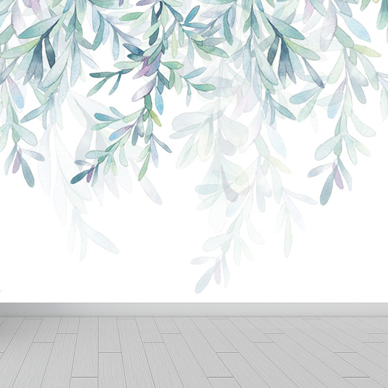 Non-Woven Cloth Decorative Mural Decal Modern Vine Wall Covering in Pastel Color Clearhalo 'Wall Decor' 'Wall Mural' 1699392