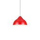 1 Bulb Ceiling Fixture with Domed Shade Metal Industrial Stylish Kitchen Pendant Lamp in Yellow/White Red Clearhalo 'Ceiling Lights' 'Modern Pendants' 'Modern' 'Pendant Lights' 'Pendants' Lighting' 16994