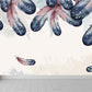 Giant Contemporary Wall Mural in Pastel Color Bird Feather Wall Decor, Custom Printed Beige Clearhalo 'Wall Decor' 'Wall Mural' 1699441