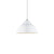 1 Bulb Ceiling Fixture with Domed Shade Metal Industrial Stylish Kitchen Pendant Lamp in Yellow/White White Clearhalo 'Ceiling Lights' 'Modern Pendants' 'Modern' 'Pendant Lights' 'Pendants' Lighting' 16995