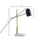 Modern Stylish 1 Bulb Desk Lamp with Metal Shade and Boom Arm Black Domed Reading Book Light for Bedside Clearhalo 'Lamps' 'Table Lamps' Lighting' 169963