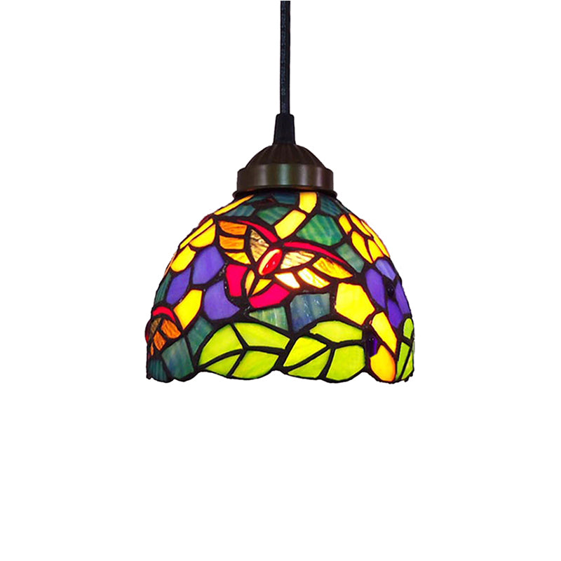 Dining Room Lighting Fixtures Tiffany, Stained Glass Dragonfly Ceiling Pendant Lamp Clearhalo 'Ceiling Lights' 'Industrial' 'Middle Century Pendants' 'Pendant Lights' 'Pendants' 'Tiffany close to ceiling' 'Tiffany Pendants' 'Tiffany' Lighting' 170050