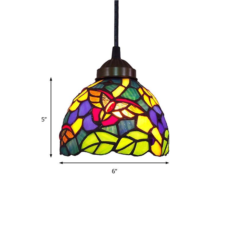 Dining Room Lighting Fixtures Tiffany, Stained Glass Dragonfly Ceiling Pendant Lamp Clearhalo 'Ceiling Lights' 'Industrial' 'Middle Century Pendants' 'Pendant Lights' 'Pendants' 'Tiffany close to ceiling' 'Tiffany Pendants' 'Tiffany' Lighting' 170051