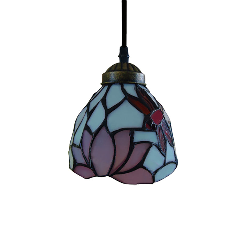 Dining Room Lighting Fixtures Tiffany, Stained Glass Dragonfly Ceiling Pendant Lamp Clearhalo 'Ceiling Lights' 'Industrial' 'Middle Century Pendants' 'Pendant Lights' 'Pendants' 'Tiffany close to ceiling' 'Tiffany Pendants' 'Tiffany' Lighting' 170056