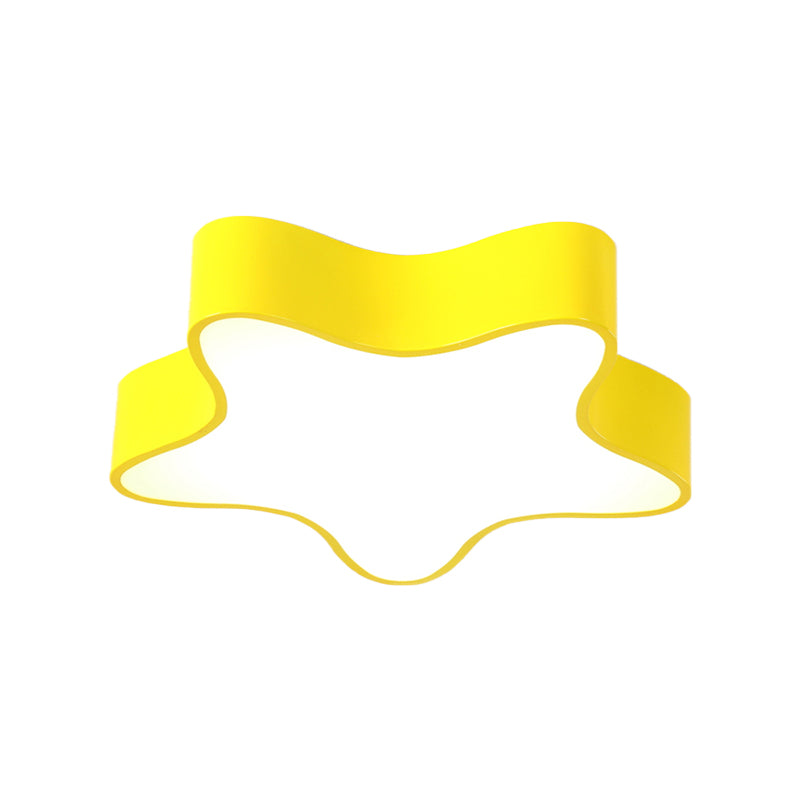 Boys Girls Bedroom Star Flush Ceiling Light Acrylic Contemporary Ceiling Lamp Clearhalo 'Ceiling Lights' 'Close To Ceiling Lights' 'Close to ceiling' 'Flush mount' Lighting' 170193