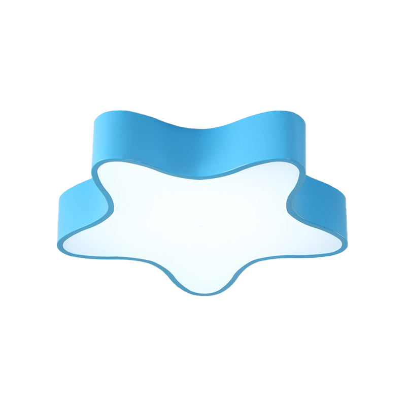 Boys Girls Bedroom Star Flush Ceiling Light Acrylic Contemporary Ceiling Lamp Clearhalo 'Ceiling Lights' 'Close To Ceiling Lights' 'Close to ceiling' 'Flush mount' Lighting' 170199