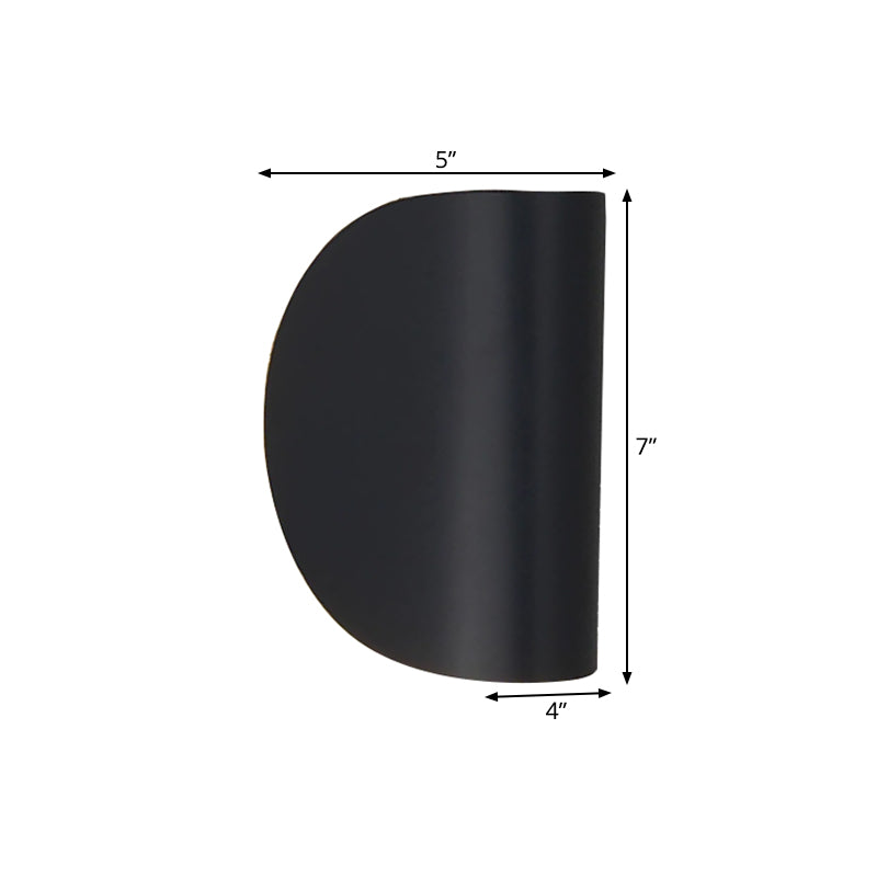 Folded Wall Sconce Light Simplicity Metal 1 Light Black/Grey/Silver Wall Mount Lighting for Bedroom Clearhalo 'Cast Iron' 'Glass' 'Industrial' 'Modern wall lights' 'Modern' 'Tiffany' 'Traditional wall lights' 'Wall Lamps & Sconces' 'Wall Lights' Lighting' 170349