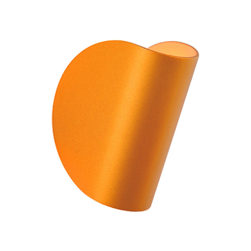 Folded Wall Sconce Light Simplicity Metal 1 Light Black/Grey/Silver Wall Mount Lighting for Bedroom Clearhalo 'Cast Iron' 'Glass' 'Industrial' 'Modern wall lights' 'Modern' 'Tiffany' 'Traditional wall lights' 'Wall Lamps & Sconces' 'Wall Lights' Lighting' 170358