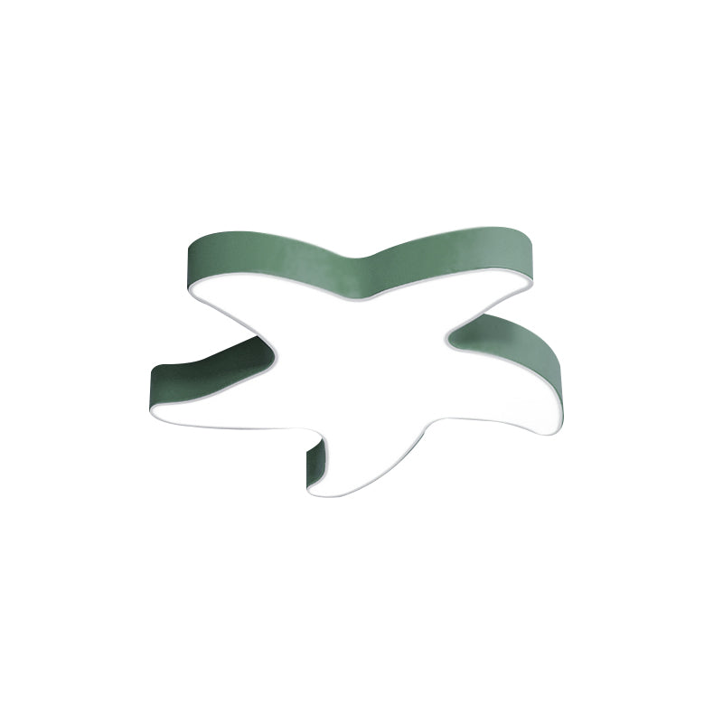 Macaron Loft Starfish Flush Mount Light Acrylic Candy Colored Ceiling Light Clearhalo 'Ceiling Lights' 'Close To Ceiling Lights' 'Close to ceiling' 'Flush mount' Lighting' 170373