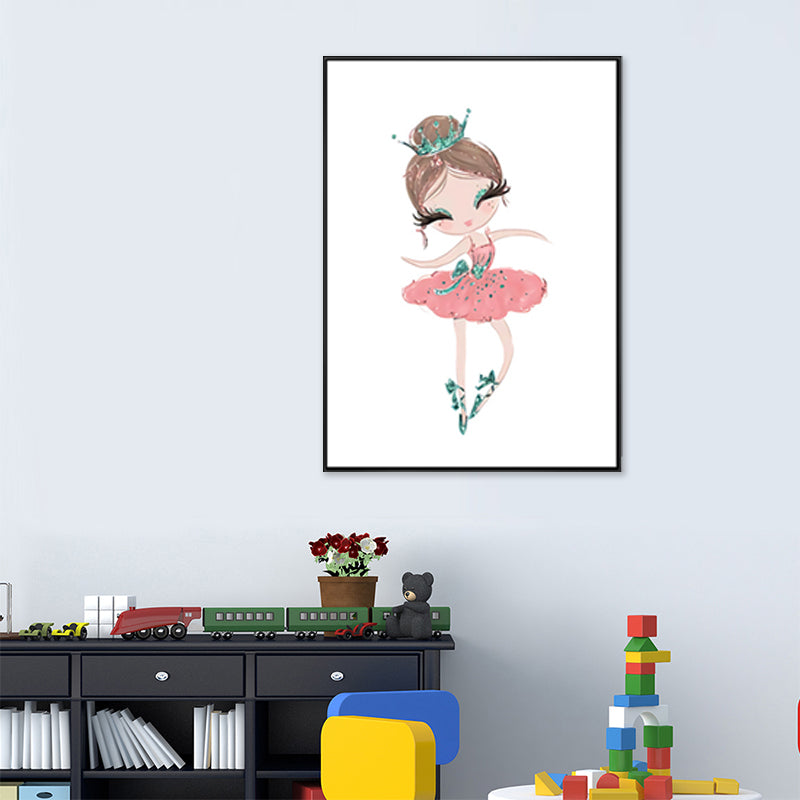 Beautiful Photo Sunset Ballerina Canvas Wall Art for Girls Bedroom, Pastel  Color - Clearhalo