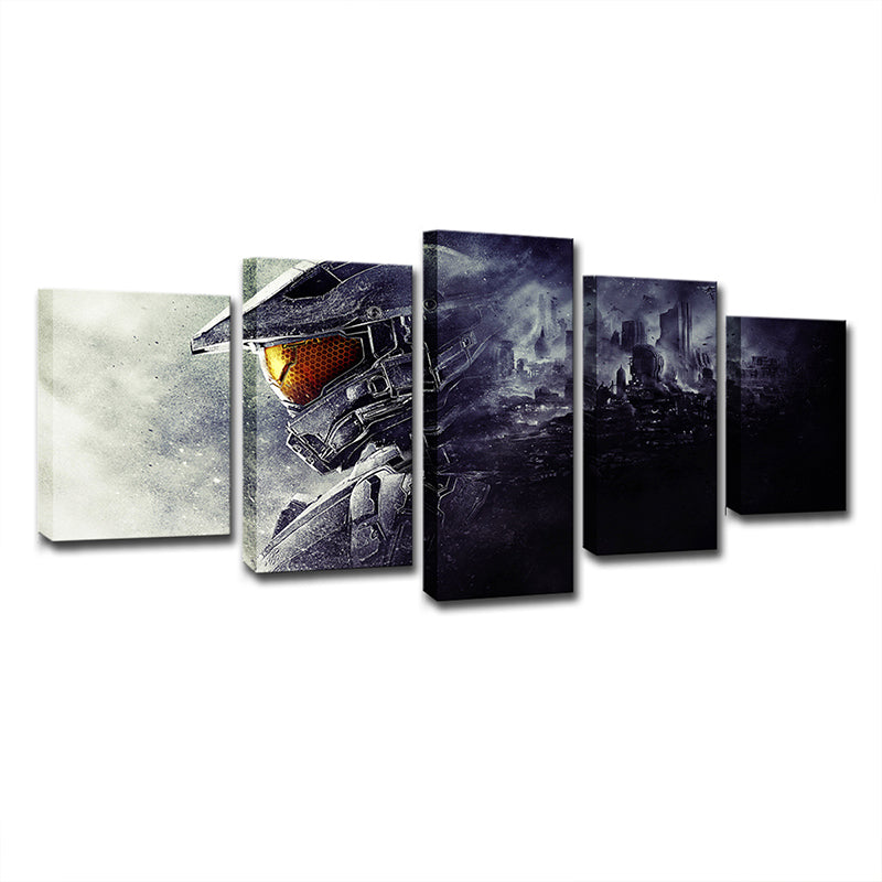 Fictional Game Guardians Master Canvas Grey House Interior Wall Art, Multi-Piece Clearhalo 'Art Gallery' 'Canvas Art' 'Kids' Arts' 1704118