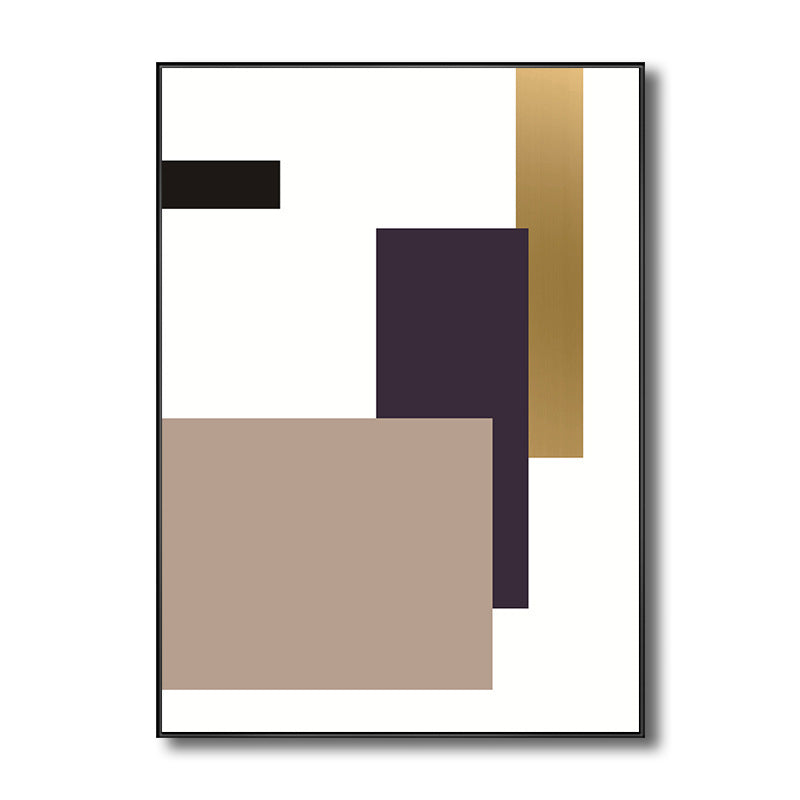 Nordic Geometric Canvas Print Multicolored Textured Wall Art Decor for Living Room Clearhalo 'Arts' 'Canvas Art' 1704222