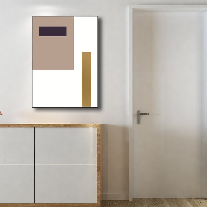 Nordic Geometric Canvas Print Multicolored Textured Wall Art Decor for Living Room Clearhalo 'Arts' 'Canvas Art' 1704225