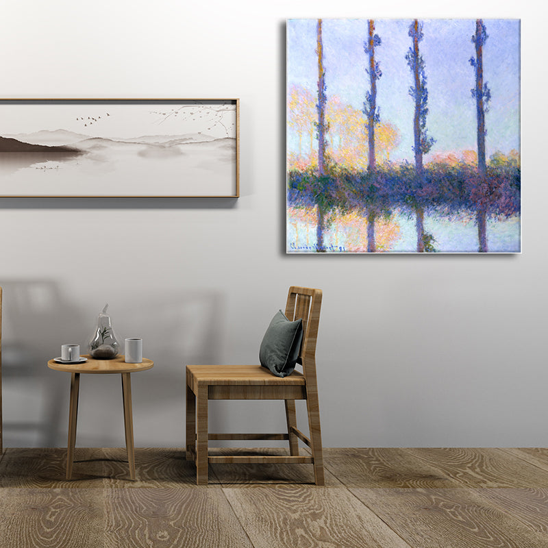 Rustic Landscapes Painting Canvas Textured Dark Color Wall Art Decor for Living Room Clearhalo 'Art Gallery' 'Canvas Art' 'Country Art Gallery' 'French Country' 'Rustic' Arts' 1704432