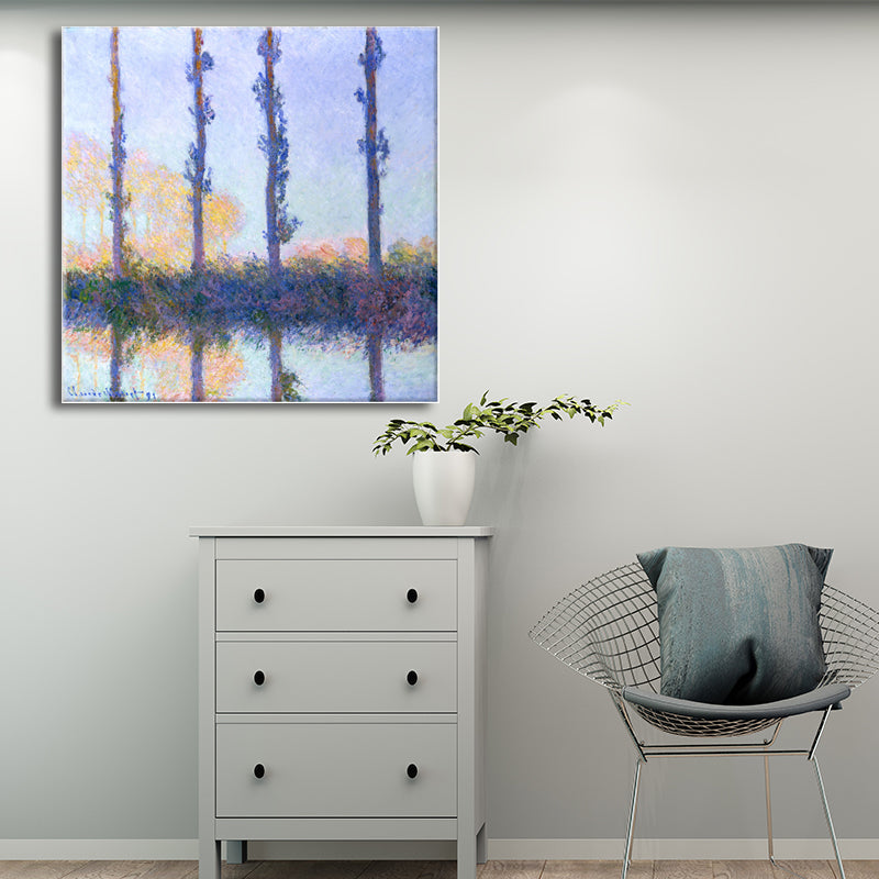 Rustic Landscapes Painting Canvas Textured Dark Color Wall Art Decor for Living Room Clearhalo 'Art Gallery' 'Canvas Art' 'Country Art Gallery' 'French Country' 'Rustic' Arts' 1704433