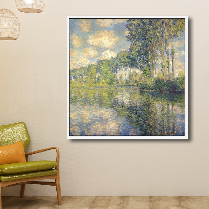 Rustic Landscapes Painting Canvas Textured Dark Color Wall Art Decor for Living Room Clearhalo 'Art Gallery' 'Canvas Art' 'Country Art Gallery' 'French Country' 'Rustic' Arts' 1704440