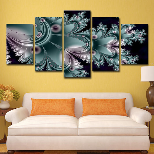 Green Petals Canvas Wall Art Botanix Contemporary Multi-Piece Wall Decor for Home Clearhalo 'Art Gallery' 'Canvas Art' 'Contemporary Art Gallery' 'Modern' Arts' 1704779