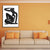 Sitting Figure Wall Decor Minimalism Textured Girls Bedroom Painting, Multiple Sizes Black Clearhalo 'Art Gallery' 'Canvas Art' 'Contemporary Art Gallery' 'Contemporary Art' 'Minimalism' 'Minimalist Art Gallery' 'Scandinavian' Arts' 1704791