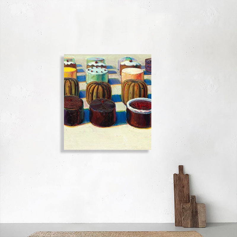Traditional Style Cupcakes Art Canvas Brown Foods Painting, Multiple Sizes Available Clearhalo 'Art Gallery' 'Canvas Art' 'Traditional' Arts' 1704818