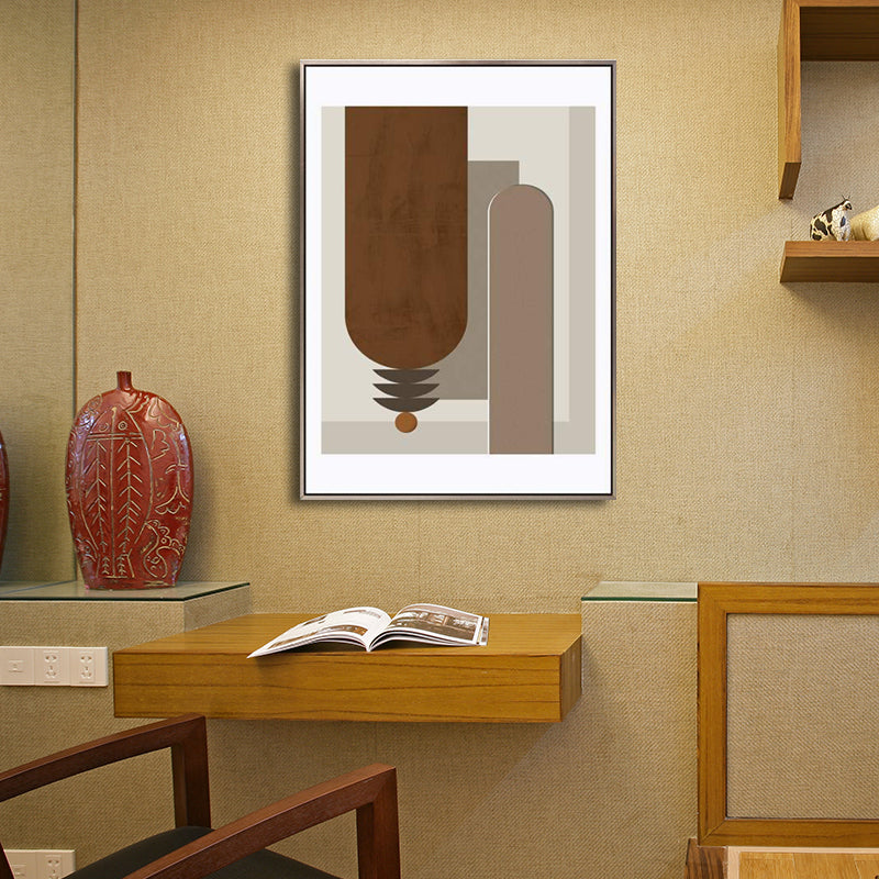 Nordic Style Abstract Canvas for Girls Bedroom Illustration Wall Art, Multiple Sizes Clearhalo 'Arts' 'Canvas Art' 1704980