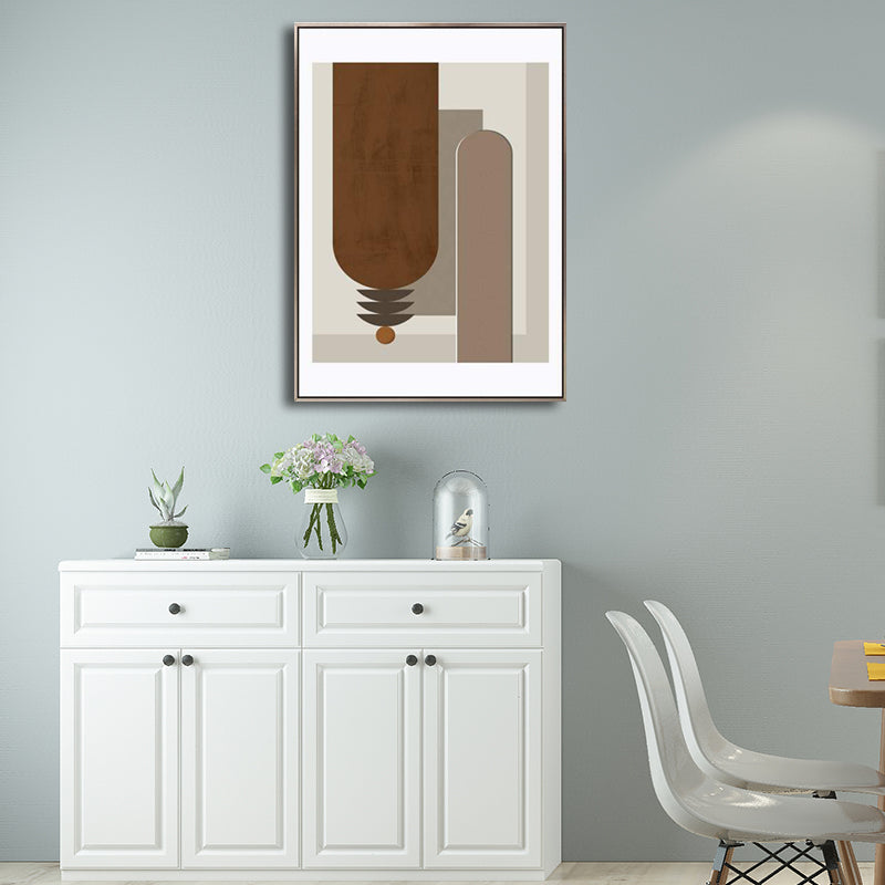 Nordic Style Abstract Canvas for Girls Bedroom Illustration Wall Art, Multiple Sizes Clearhalo 'Arts' 'Canvas Art' 1704981