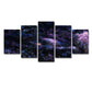 Purple Starburst Canvas Art Night Sky Kids Multi-Piece Wall Decor for House Interior Clearhalo 'Art Gallery' 'Canvas Art' 'Kids' Arts' 1704989