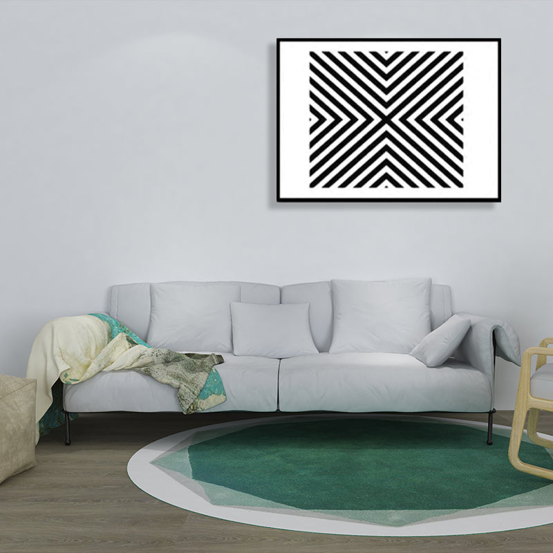 Mystical Geometry Pattern Painting for Boys Bedroom in Black, Multiple Sizes Options Clearhalo 'Art Gallery' 'Canvas Art' 'Contemporary Art Gallery' 'Contemporary Art' 'Minimalism' 'Minimalist Art Gallery' 'Scandinavian' Arts' 1705073